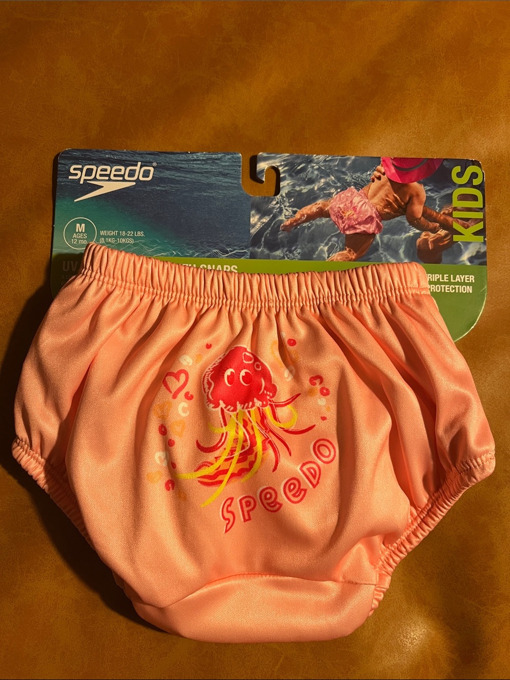Brand new with tags pink reusable swim diaper
